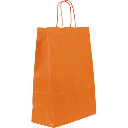 SACCHETTI IN CARTA COLORATA KRAFT ARANCIO