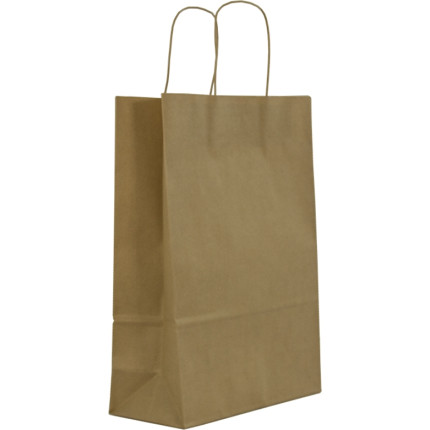 Netuno 20 Sacchetti Carta Marrone Con Manici Intrecciati 32 X 39 X 17 Cm Sacchetti Per La Spesa Carta Kraft Con Fondo Piegato Buste Per La Spesa Shopper Kraft Sacco Carta Grande