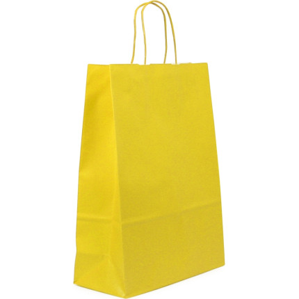 SACCHETTI IN CARTA COLORATA KRAFT GIALLO