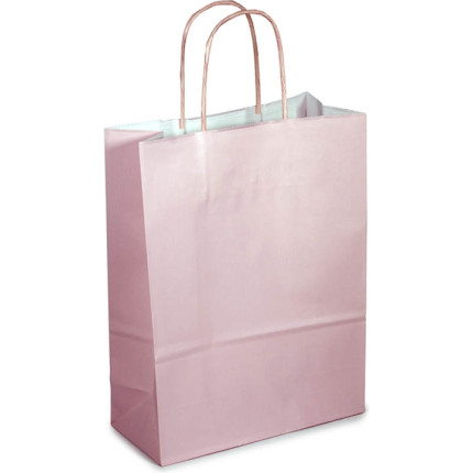 SACCHETTI IN CARTA COLORATA KRAFT ROSA