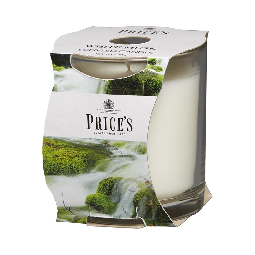 Candela Profumata in Vetro Diverse Colorazioni | Vendita Ingrosso