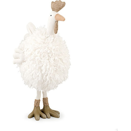 GALLO IN TESSUTO IN PIEDI