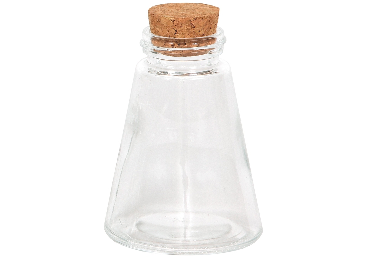 Vasetto In Vetro Con Tappo In Sughero Incartare