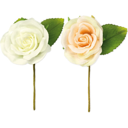 Rosellina con foglie in confezione da 12 pezzi