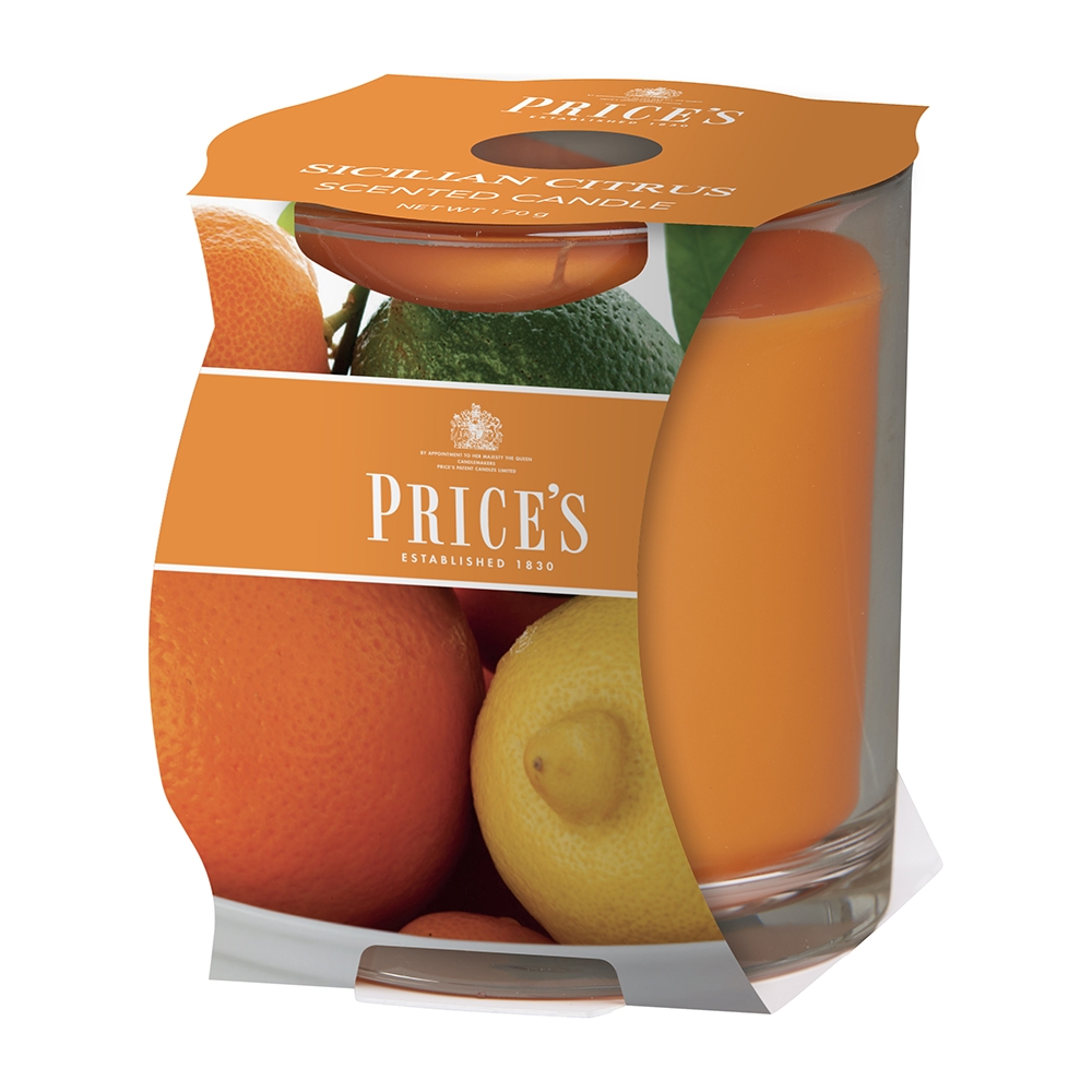 Candela Profumata in Vetro Diverse Colorazioni | Vendita Ingrosso