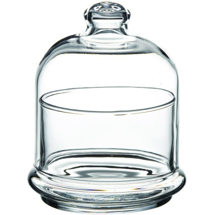 Portavivande con Campana in Vetro Trasparente Pasabahce - Coppetta con Cloche Portavivande con Campana in Vetro Trasparente Pasabahce - Coppetta con Cloche