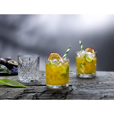 Bicchieri Old Fashion in Vetro Lavorato (4/12 pezzi) | Vendita Ingrosso