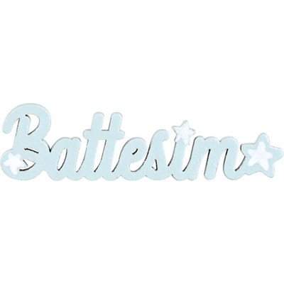 Scritta battesimo in legno 2