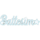 Scritta battesimo in legno