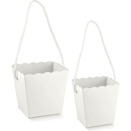 Vaso in cartoncino con cordini