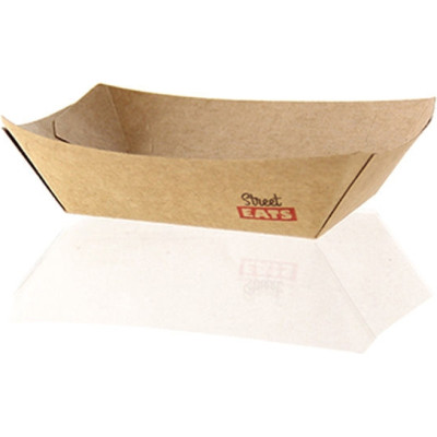 BARCHETTE IN CARTONE KRAFT (250 PEZZI) ANTI UNTO e grasso per sporto delivery e take away alimenti fritti ingrosso b2b online 2