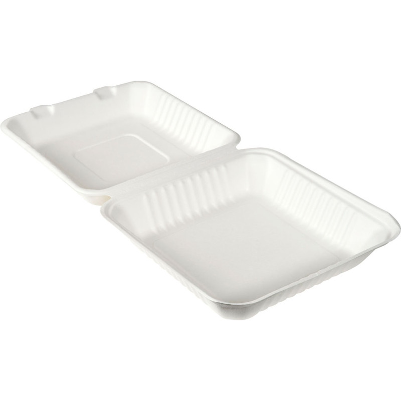 Contenitore biodegradabile e compostabile per cibo delivery in bagassa e in polpa naturale b2b ingrosso online vendita