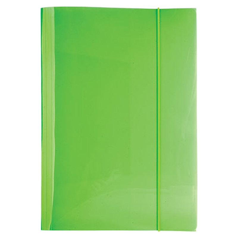 Cartella con elastico, colori fluo