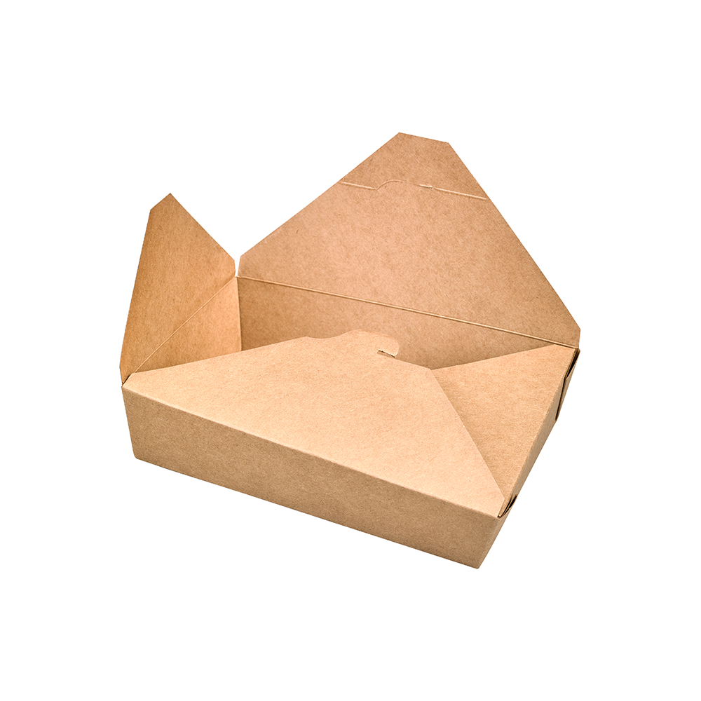 Scatola per take away lunch box in cartoncino avana - vendita ingrosso online