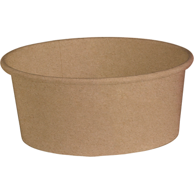 Insalatiera in cartone kraft avana - coperchio abbinabile per asporto, delivery e take away vendita online all'ingrosso