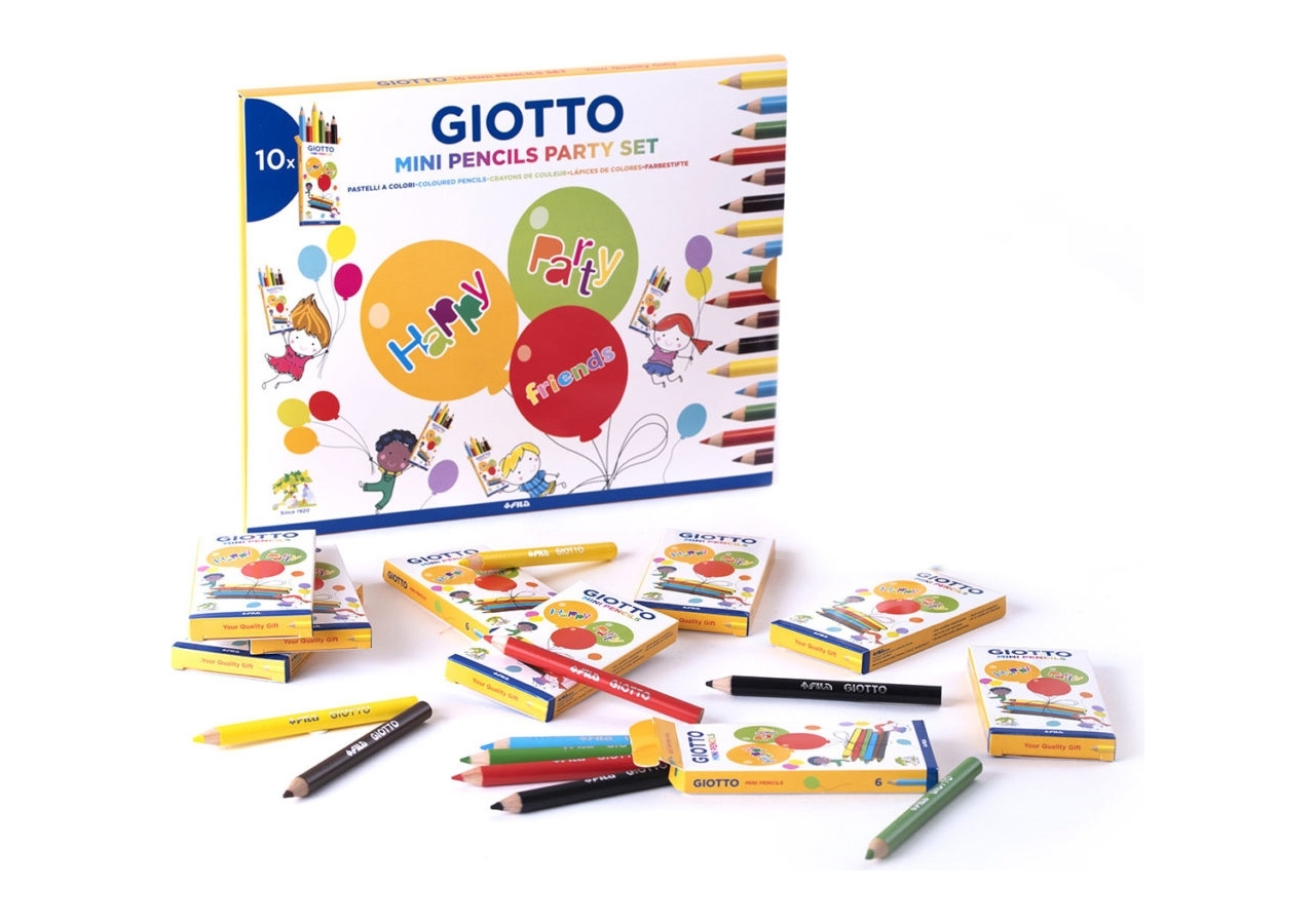 Mini pencils party set Giotto in confezione da 10 pezzi