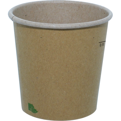 Bicchieri Bio in cartone kraft avana (50 pezzi) 2