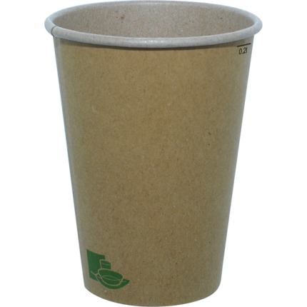 Bicchiere in cartoncino kraft biodegradabile e compostabile per bevande calde e fredde Bicchiere in cartoncino kraft biodegradabile e compostabile per bevande calde e fredde