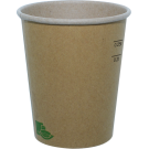 Bicchieri Bio in cartone kraft avana (50 pezzi)