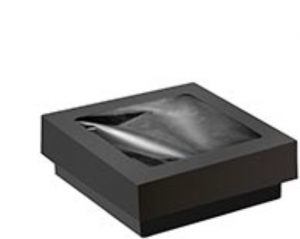 Scatola kray in cartone nero con coperchio a finestra all'ingrosso e-commerce online partitia iva per delivery e take away Scatola kray in cartone nero con coperchio a finestra all'ingrosso e-commerce online partitia iva per delivery e take away