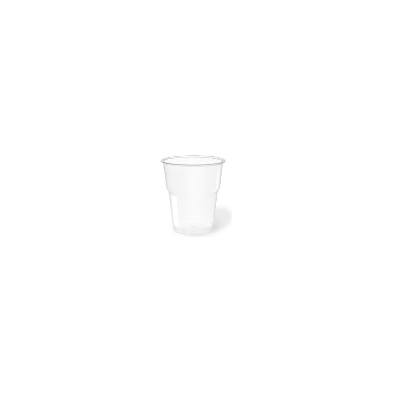 BICCHIERE 250CC R-PET TRASPARENTE CF=50PZ - MONOUSO - Mundo srl