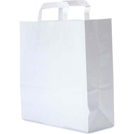 SACCHETTO IN CARTA BIANCO PER DELIVERY BIANCO