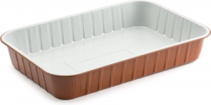 Packaging per asporto e home delivery di alimenti in alluminio laccato rame incartare ecommerce ingrosso