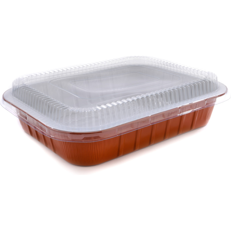 coperchio e contenitore in alluminio per cibi trasportabili delivery - incartare online b2b