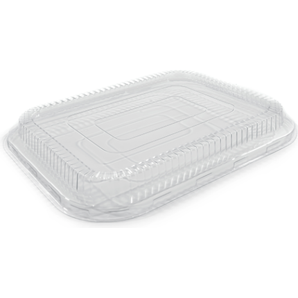 coperchio zigrinato trasparente e lucido per contenitore in alluminio laccato per alimenti vendita e-commerce all'ingrosso