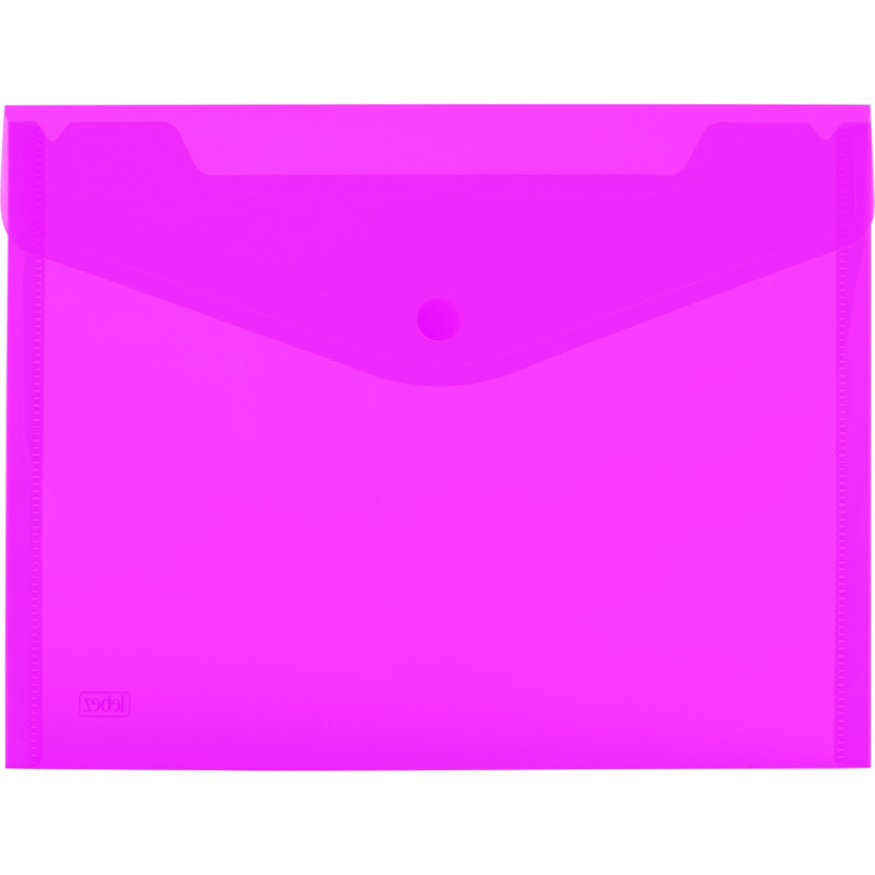 Buste fluo con bottone in confezione da 5 pezzi