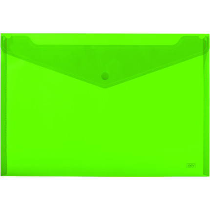 Buste fluo con bottone A4 confezione da 3 pezzi