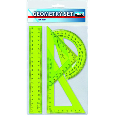 Set geometria confezione da 3 pezzi