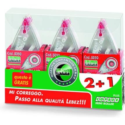 mini roller coprex in confezione da 3 pezzi