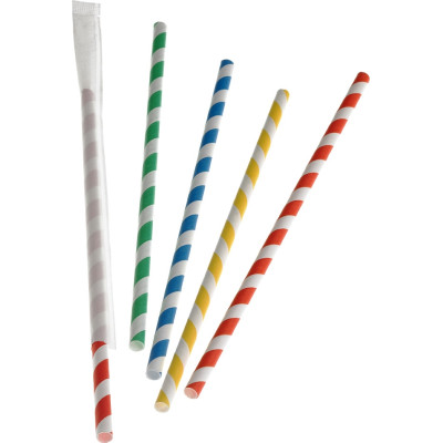 Cannucce Bio in Carta Colorata Imbustate (250 pezzi) | Vendita online all'ingrosso b2b
