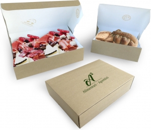 Scatola per uso alimentare in cartoncino politenato