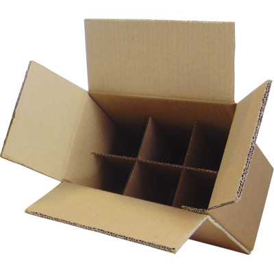 Scatole porta bottiglie di vino  per spedizione (10 pezzi)