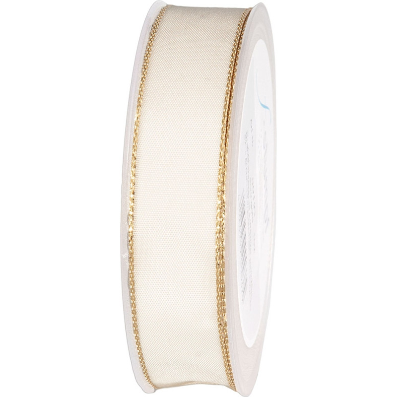 Nastro in raso animato con bordino oro- disponibile in più colori in due altezze-Vendita all'ingrosso online