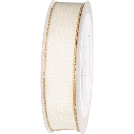 Nastro in raso animato con bordino oro- disponibile in più colori in due altezze-Vendita all'ingrosso online