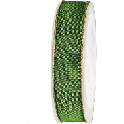 Nastro in raso animato con bordino oro- disponibile in più colori in due altezze-Vendita all'ingrosso online