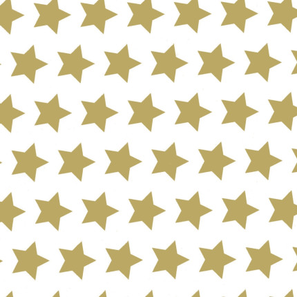 Carta da regalo stelle oro in confezione da 25 fogli
