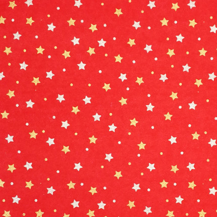 Carta velina da regalo con fantasia stelline oro in confezione da 25 fogli