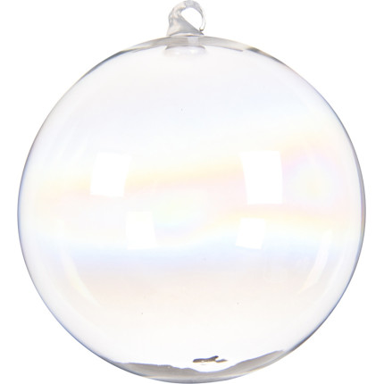 Sfera per albero di natale in vetro