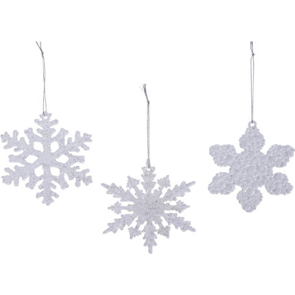 Orecchini Pendenti A Fiocco Di Neve In Argento 925 Con CZ - Gioielli Di Natale Per Donna - Idea Regalo - 2
