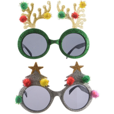 Occhiali in plastica glitterati