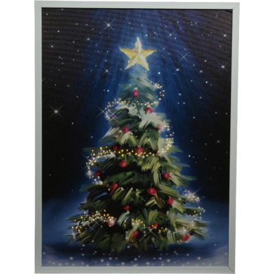 Quadro luminoso albero di natale