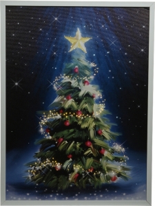 Quadro Luminoso a Batteria con Albero di Natale - Vendita online all'ingrosso b2b