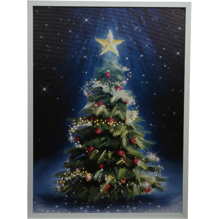 Quadro Luminoso a Batteria con Albero di Natale - Vendita online all'ingrosso b2b