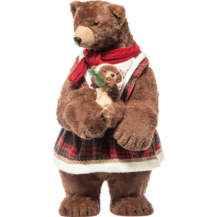 Orso peluche con sciarpa