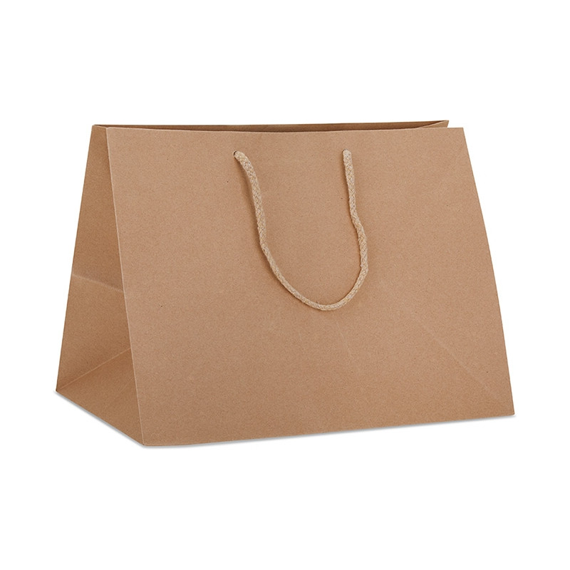 SHOPPER PORTA PANETTONE AVANA CON CORDA COTONE