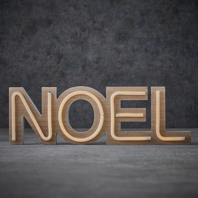 Scritta noel luminosa